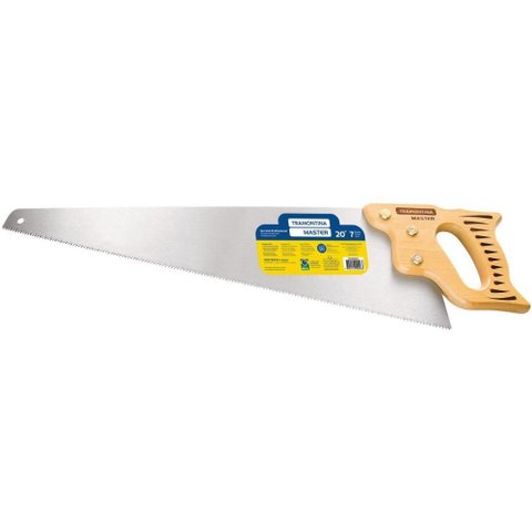 Serrote Profissional para Madeira 20" Tramontina Master Aço Carbono 7 Dentes por Polegada