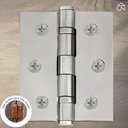 Ver imagem 3 de Dobradiça para Porta 3.1-2 com Rolamento Embutir Tráfego Intenso Inox 304