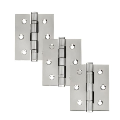 Dobradiça para Porta 3.1-2 com Rolamento Embutir Tráfego Intenso Inox 304