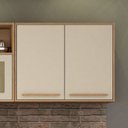 Ver mais imagens de Cozinha Compacta Modulada 3 Armários Aéreos Salvador Bege/Cinamomo/Off White