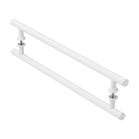 Puxador Branco Para Porta De Vidro Madeira Pivotante 1.20 Mt