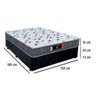 Cama Box Casal + Colchão Ortopédico Resistente Pró D28 Prime Colchões 138x188x60 Preto - 3