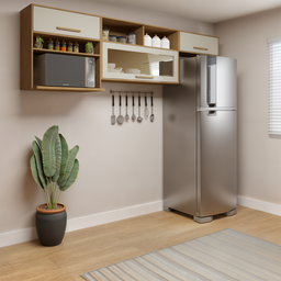 Cozinha Compacta 3 Armários Aéreos Salvador - 1 Cozinha Compacta 3 Armários Aéreos Salvador - 1