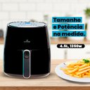 Ver imagem 3 de Air Fryer C/tela Digital 4.5l 127v 1350w Pt-eletrotop