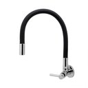 Ver imagem 1 de Torneira Cozinha Parede Gourmet Flexível Preto Fosco 1/4 Volta ABS Bica Flexível