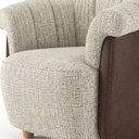 Ver mais imagens de Poltrona Decorativa Alce Pes Madeira Boucle e Courino Tce 1018 Tcs 721 Moll
