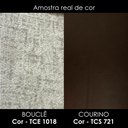 Ver imagem 5 de Poltrona Decorativa Alce Pes Madeira Boucle e Courino Tce 1018 Tcs 721 Moll