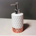 Ver imagem 1 de DISPENSER PARA SABONETE LIQUIDO ELEGANCE BRANCO ROSE GOLD
