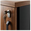 Ver mais imagens de Armário Baixo Gold Credenza Especial 1,60x0,73x0,45m Workstart Nogal Sevilha/Preto 23502
