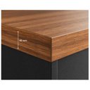 Ver imagem 6 de Armário Baixo Gold Credenza Especial 1,60x0,73x0,45m Workstart Nogal Sevilha/Preto 23502