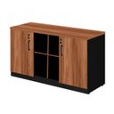 Ver imagem 3 de Armário Baixo GOLD Credenza ESPECIAL - 1,60x0,73x0,45m - GEBBWORK - NOGALSEVILHA / PRETO - 23502
