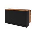 Ver imagem 3 de Armário Baixo Gold Credenza Especial 1,60x0,73x0,45m Workstart Nogal Sevilha/Preto 23502