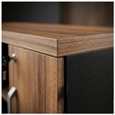 Ver imagem 7 de Armário Baixo Gold Credenza Especial 1,60x0,73x0,45m Workstart Nogal Sevilha/Preto 23502
