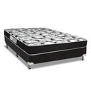 Ver imagem 1 de Cama Box Casal: Colchão Espuma D45 Luckspuma Gran Luck Black Pró Saúde + Base CRC Suede Black(