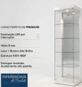 Ver imagem 3 de Cristaleira em Vidro Branca Laca com LED