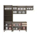 Ver imagem 3 de Cozinha Compacta Connect 10 Portas 2 Gavetas 100% Mdf Ce811 Duna/cristal - Henn