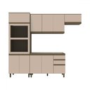 Ver imagem 2 de Cozinha Compacta Connect 10 Portas 2 Gavetas 100% Mdf Ce811 Duna/cristal - Henn