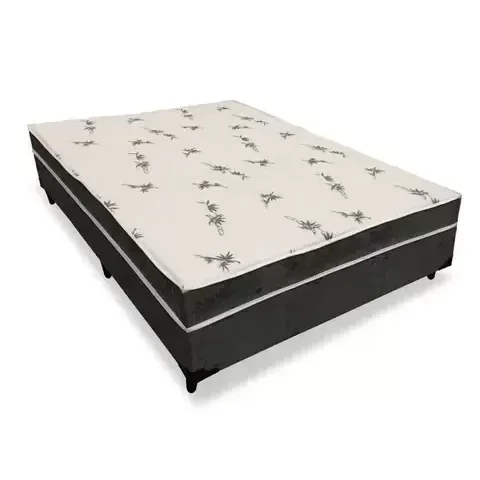 BOX BAU CONJUGADA ESPUMA DUPLA VIUVO CORINO (110KG - 1.28X1.88X56):PRETO