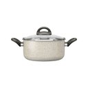 Ver imagem 2 de Jogo de Panelas Brinox Antiaderente Ceramic Life 5 Peças Suprema Vanilla