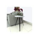 Ver imagem 1 de Mesinha Lateral Sala Quarto de Canto Redonda P.b Fs
