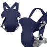 CANGURU BEBE 3 EM 1 SLING BABY BAG CADEIRINHA DE PASSEIO AJUSTAVEL AZUL MARINHO PARA CRIANCA DE 3 A  - 3