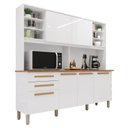 Ver imagem 3 de Armário de Cozinha 6 Portas 2 Gavetas Adelle Yescasa