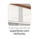 Ver imagem 7 de Armário de Cozinha 6 Portas 2 Gavetas Adelle Yescasa Branco/Neve