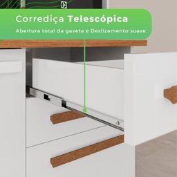 Armário de Cozinha 6 Portas 2 Gavetas Adelle Yescasa - 13