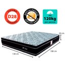Ver imagem 2 de Colchão Casal BF Ortopédico Extra Firme com Pillow Top 138x188x30cm -