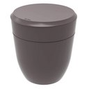 Ver imagem 1 de Lixeira para Pia Cozinha 2,5l Crippa Redonda com Aro Interno Pequena Cinza Tornado