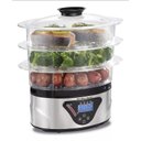 Ver imagem 1 de Panela de Vapor Elétrica Hamilton Beach - 37530-bz127 Inox 800w