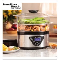 Panela de Vapor Elétrica Hamilton Beach - 37530-bz127 Inox 800w - 5