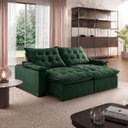 Ver imagem 1 de Sofá Liberty Retrátil e Reclinável 240m - Verde
