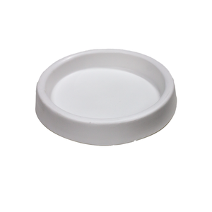 Prato para Vaso Redondo Linha Splendor Cor Branco Tamanho 22cm Durín