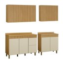 Ver imagem 1 de Cozinha Completa com 2 Armários Aéreos e 2 Balcões Dakota