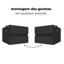 Ver imagem 7 de Mesa para Escritório Diretor em Tamburato com 2 Gavetas Marrom Artany