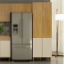 Ver imagem 2 de Cozinha Completa com 2 Armários Aéreos 1 Paneleiro e 2 Balcões Dakota