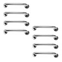 Ver imagem 1 de Barra de Apoio 40cm Aço Inox Kit 8 Unidades Idoso Criança Gestante Cadeirante Banheiro Box Suporte C