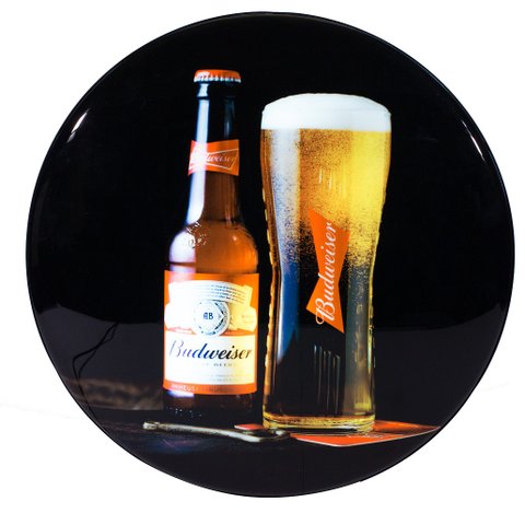 Luminoso de Parede Cerveja Budweiser Garrafa Retrô Vintage Bar,garagem,churrasqueira,espaço Gourmet