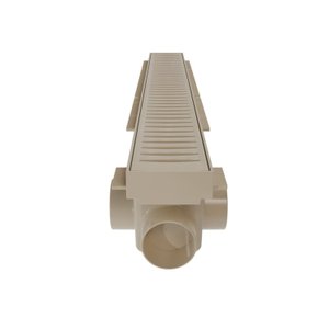 Ralo Linear com Tampa Vazada 50 Cm Bege Astra
