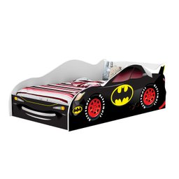 Mini Cama Carro Infantil Meninos Adesivada Personagens 100% Mdf - Av:batman - 2