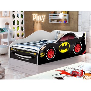 Mini Cama Carro Infantil Meninos Adesivada Personagens 100% Mdf - Av:batman