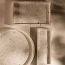 Ver imagem 5 de 2 Bandejas de Mármore Terrazzo Retangular Aparador 26x17cm Decorativa Bancada Sala Banheiro Lyor
