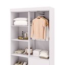Ver imagem 7 de Guarda-Roupa Solteiro 4 Portas 2 Gavetas Panama Branco