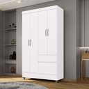 Ver imagem 1 de Guarda-Roupa Solteiro 4 Portas 2 Gavetas Panama