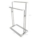 Ver imagem 2 de Toalheiro Suporte Duplo Porta Toalhas De Lavabo Banheiro
