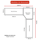 Ver imagem 3 de Guarda-Roupa Modulado de Casal Safira 001 em MDF com 9 Portas e 6 Gavetas Una Mobília
