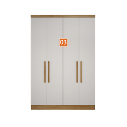 Guarda-roupa Modulado de Casal Safira 001 em Mdf com 9 Portas e 6 Gavetas - Clic Móveis - 8