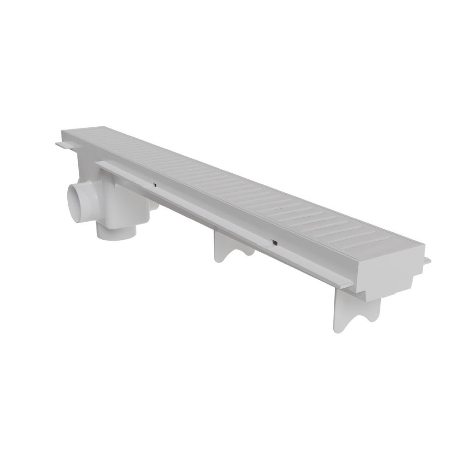 Ralo Linear com Tampa Vazada 50 Cm Branco Astra - 5