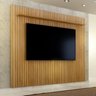 Rack com Painel para TV até 80 Polegadas 100% MDF Ripado Manaus - 2